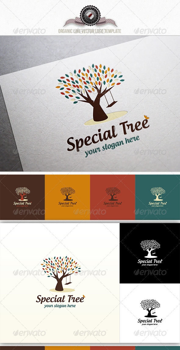 Special Tree Logo Template - Nature Logo Templates