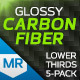 Glossy Carbon Fiber Lower Thirds - VideoHive Item for Sale