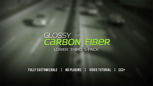 Glossy Carbon Fiber Lower Thirds