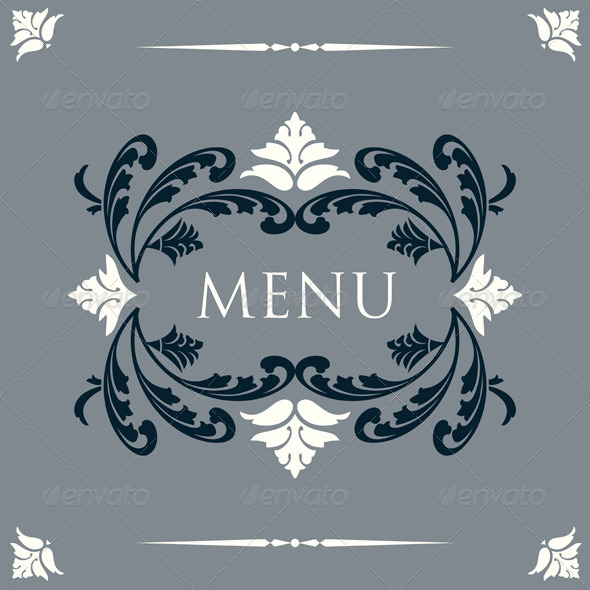 Vintage Menu Cover Design