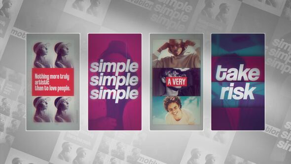 Vertical Typography Reels Product Promo template preview