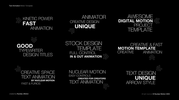 Text Animation Titles template preview