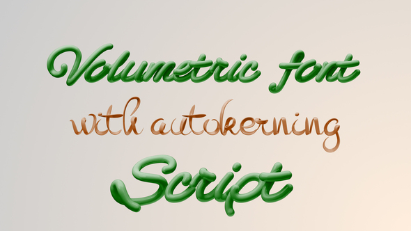 3D Handwrite Font Titles template preview