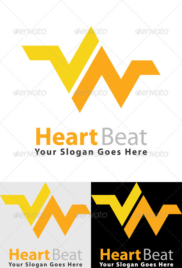 Heart Beat Logo - Logo Templates