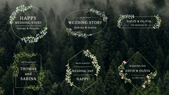 Romantic Titles Titles template preview