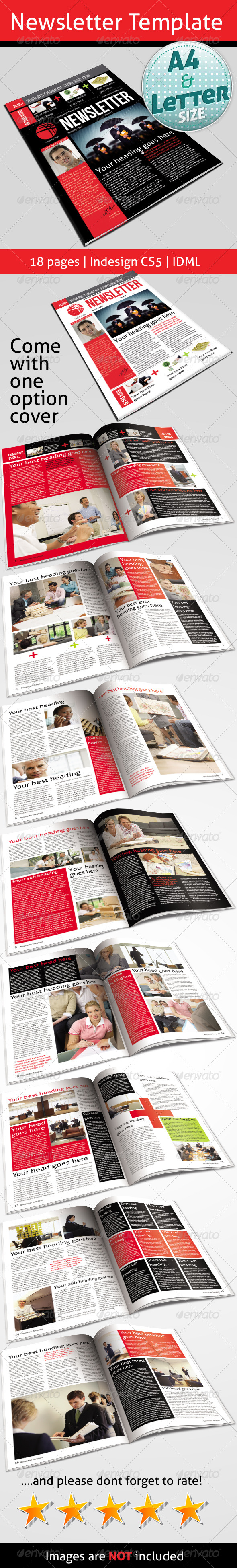 Newsletter Template - Newsletters Print Templates