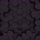 Movement of black futuristic prismatic hexagons honeycomb