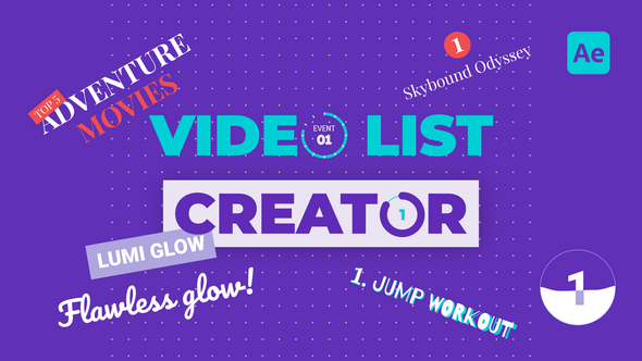 Video List Creator for Social Media Elements template preview