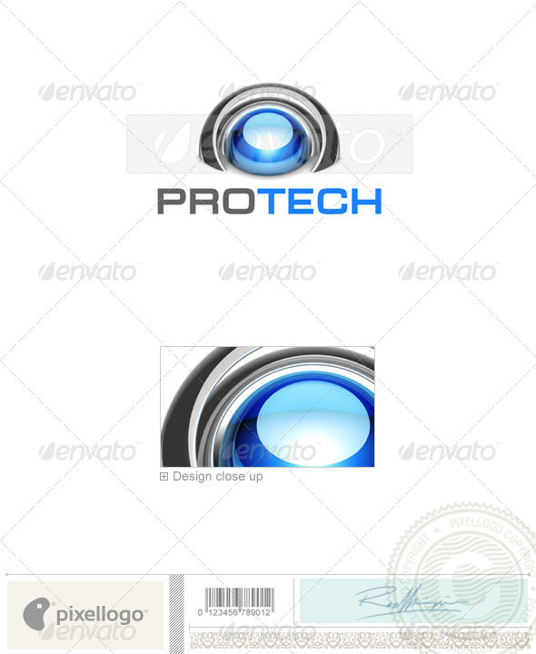 Technology Logo 3D-760 - 3d Abstract