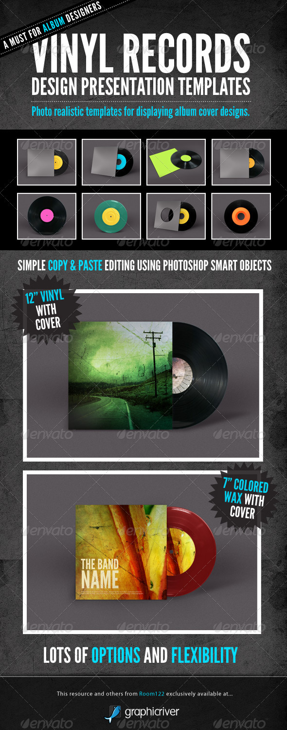 Download Vinyl Record Album Mock-Ups by GraphicMonkee | GraphicRiver