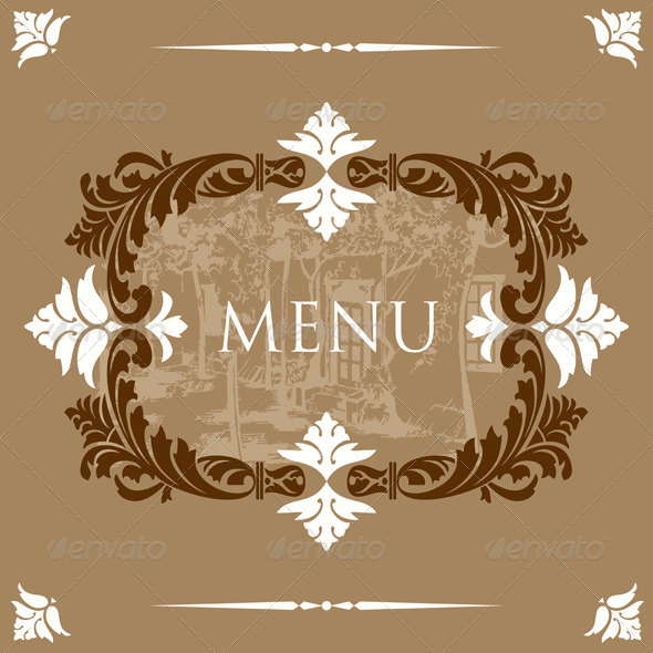 Vintage Menu Cover Design
