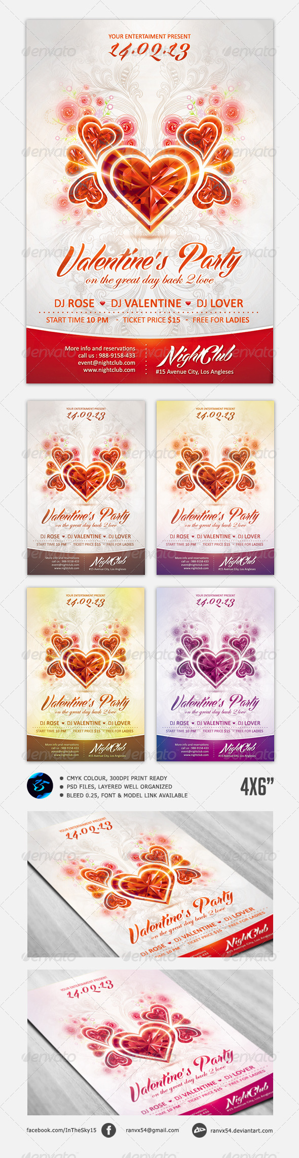 Valentine's Flyer Template - Events Flyers