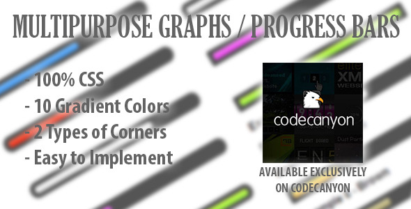 CSS Multipurpose Responsive Graphs & Progress Bars - CodeCanyon Item for Sale