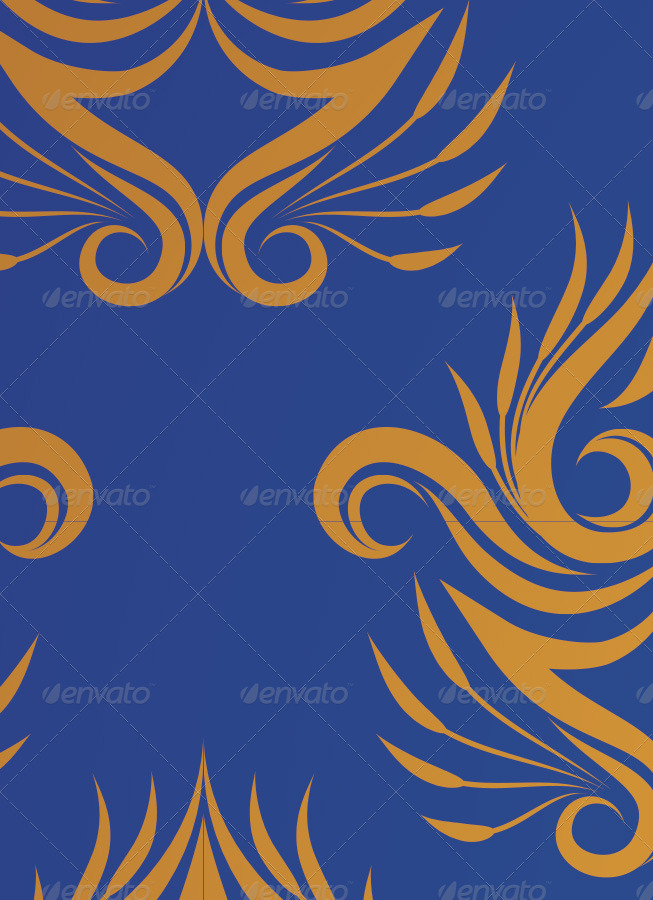 Pattern Gold and Blue by alitsuarnegara | GraphicRiver