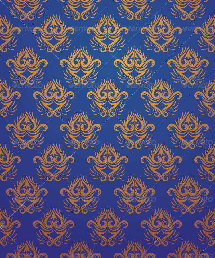 Pattern Gold And Blue By Alitsuarnegara Graphicriver