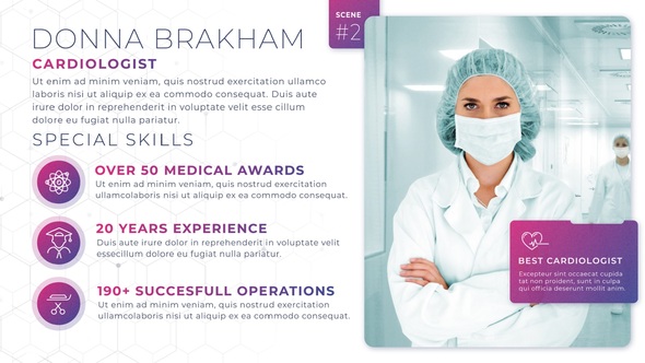 Medical Presentation Minimal Video Displays template preview