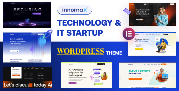 Innomax – Technology & IT Startup WordPress Theme