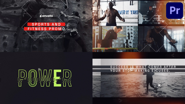 Sports and Fitness Promo for Premiere Pro Premiere Pro template preview
