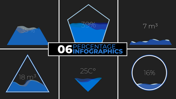 Percentage Infographics Infographics template preview