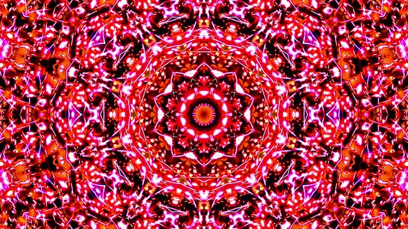 Bright abstract light governing full color, kaleidoscope,red background alt