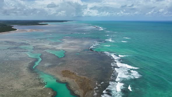 Sao Miguel dos Milagres Beach at Alagoas state Brazil. Brazilian Northeast. alt