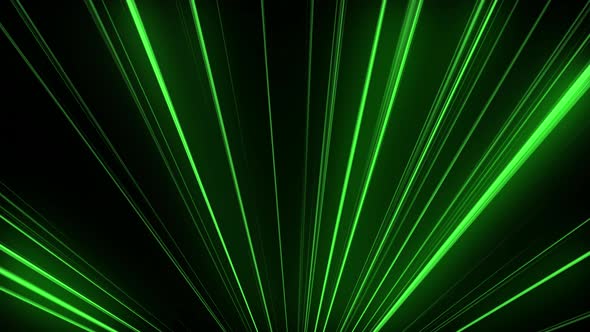 Abstract Neon Light Rays in 4K