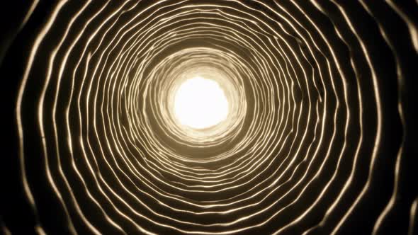 Slow Passage Through Wound Cable Tunnel From Twisted Pair Core alt