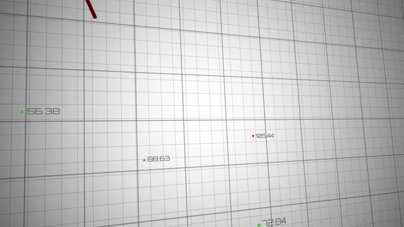 Animation of a red graph line on black grid on white background alt