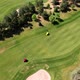 Top View of the Game on the Green Golf Course