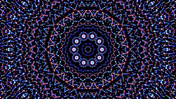 Abstract Kaleidoscope pattern with full colors. Magic mandala. 4k alt