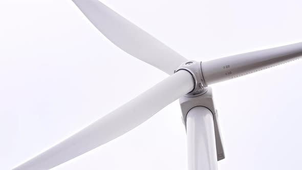 Turning Blades at Full Speed on Large Farm in Offshore or Field alt