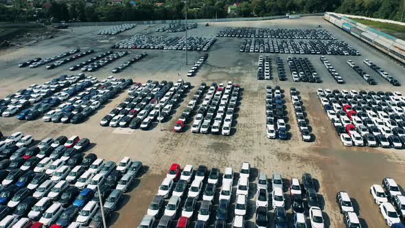 Spacious Parking Space with Newly-manufactured Cars alt
