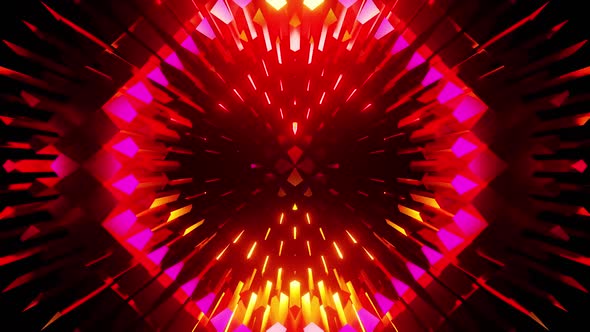 Rubin Red And Orange Equalizer Vj Loop Background HD alt