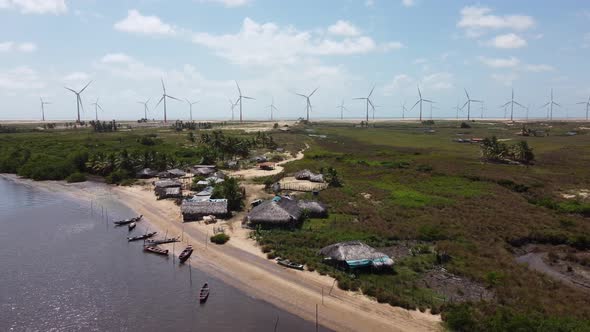 Lencois Maranhenses Brazil. Tropical scenery for vacation travel. alt