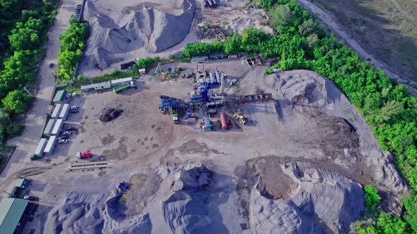 Openpit Mine Showing the Industrial Exterior Mining Quarry alt