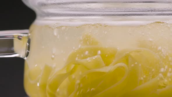 Penne Pasta Cooking Boiling in Water