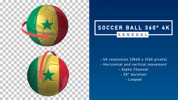 Soccer Ball 360 4K - Senegal