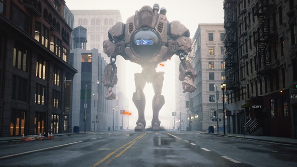 A Giant Robot Invader