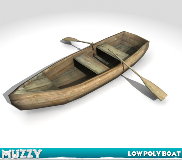 Low Poly Boat - 3Docean 5261719