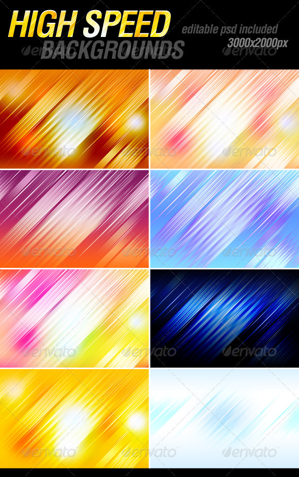 High speed backgrounds - Backgrounds Graphics