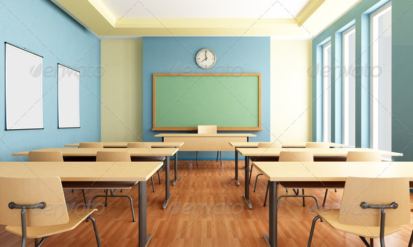 empty classroom - Stock Photo - Images