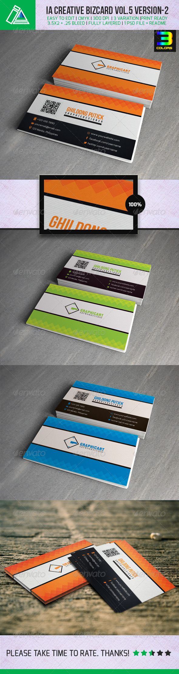 IA Business Card Vol.5 - Version 2 - Corporate Business Cards