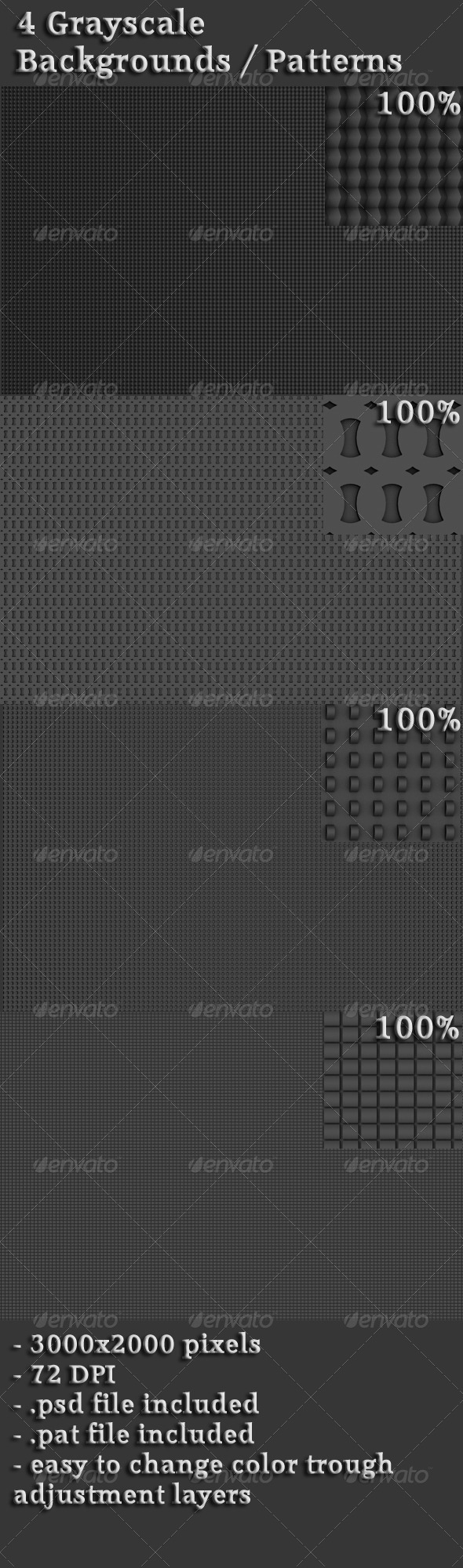 Grayscale Backgrounds / Patterns - Patterns Backgrounds