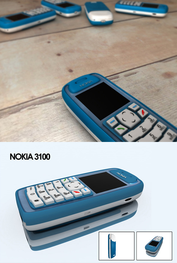 Realistic Nokia 3100 - 3Docean 545895
