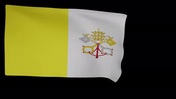 The Official Flag of the Vatican alt