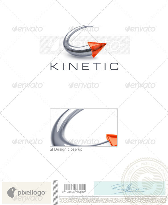 Circular Arrow Logo 3D-753 - 3d Abstract