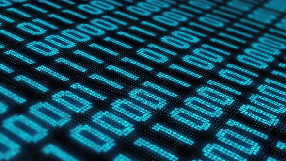 Binary Code In Blue alt