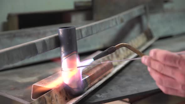 Copper Gas Pipe Oxygen Welding