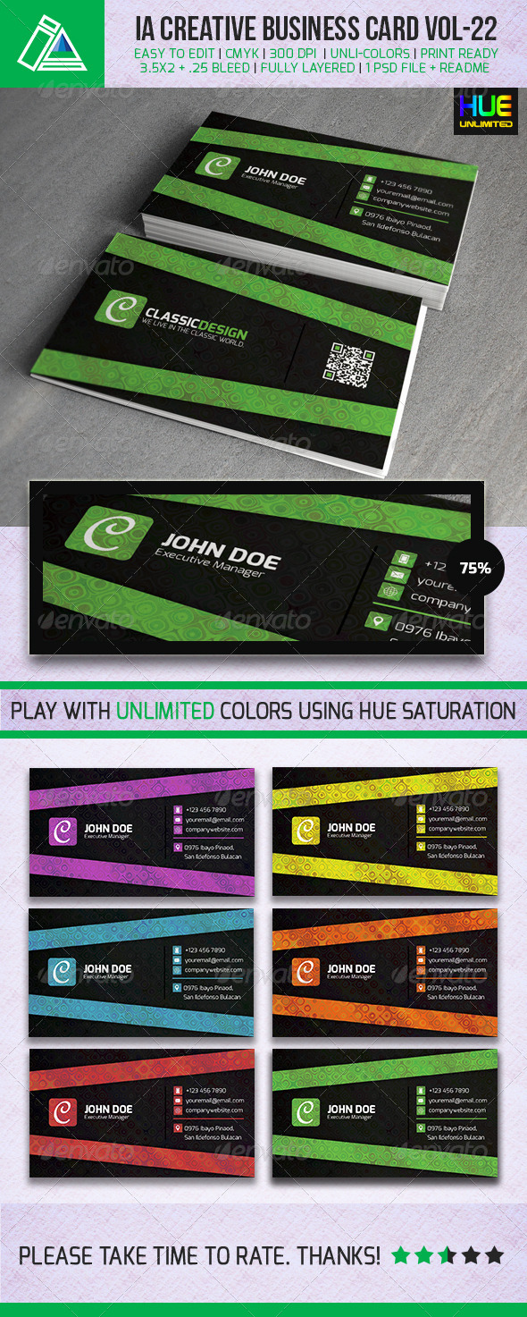 IntenseArtisan Business Card Vol.22 - Creative Business Cards