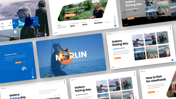 Marlin Fishing Video Display After Effect Template Elements template preview